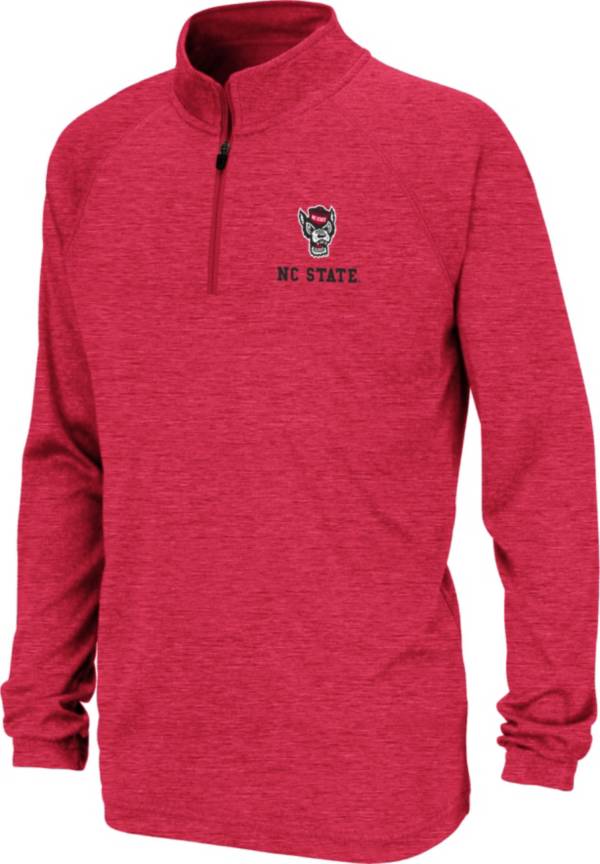 Colosseum Youth NC State Wolfpack Red Quarter-Zip Pullover Shirt