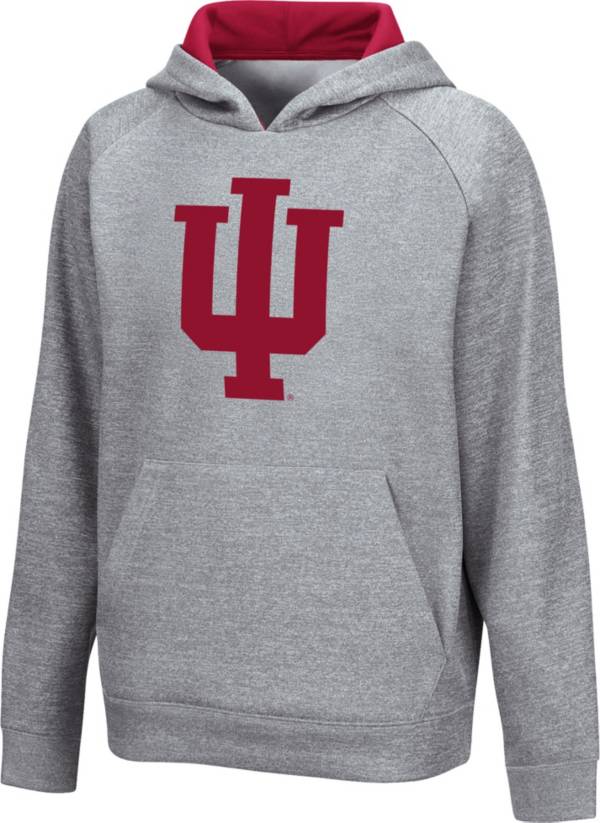 Colosseum Youth Indiana Hoosiers Grey Pullover Hoodie