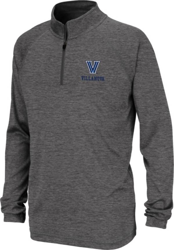 Colosseum Youth Villanova Wildcats Grey Quarter-Zip Pullover Shirt