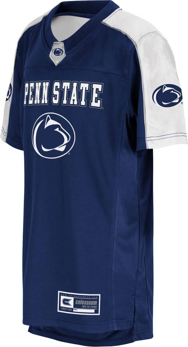 Colosseum Youth Penn State Nittany Lions Blue Broller Football Jersey