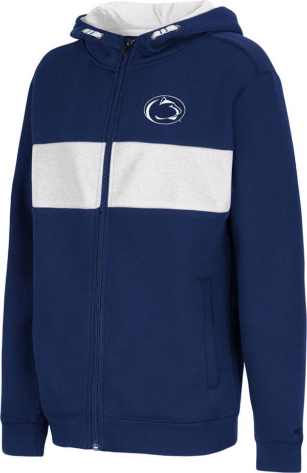 Colosseum Youth Penn State Nittany Lions Blue Woodman Full-Zip Hoodie
