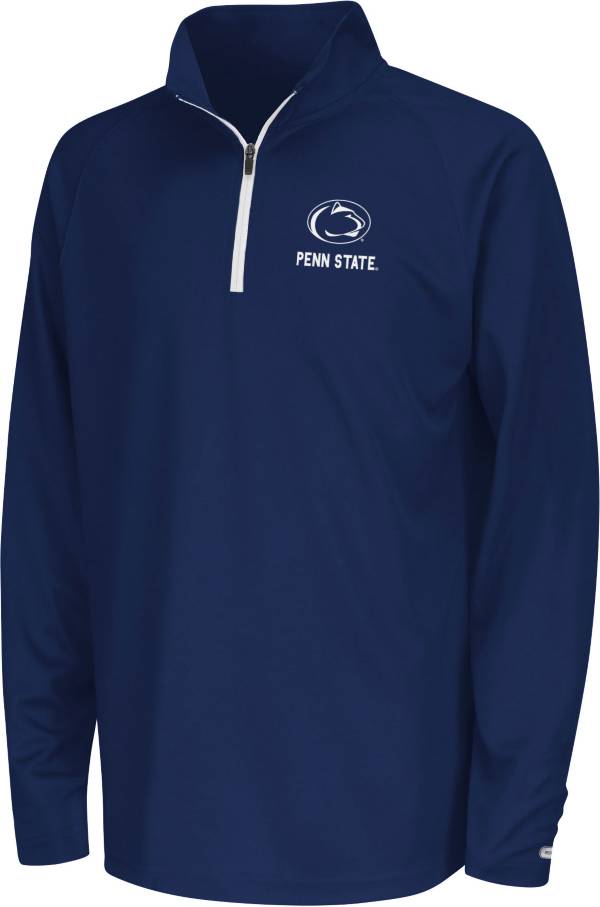 Colosseum Youth Penn State Nittany Lions White Quarter-Zip Pullover Shirt product image