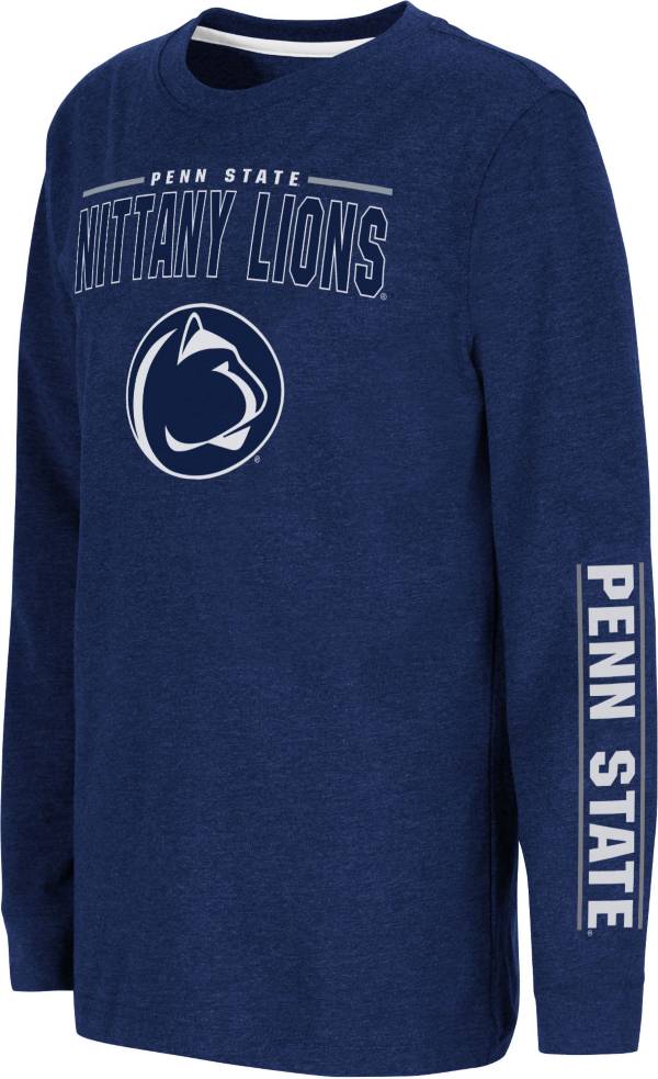 Colosseum Youth Penn State Nittany Lions Blue West Long Sleeve T-Shirt