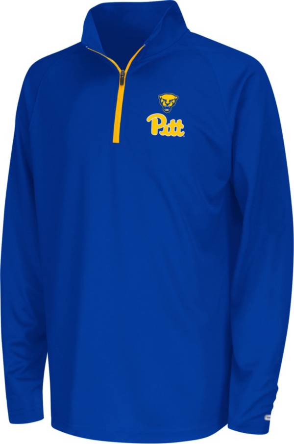 Colosseum Youth Pitt Panthers Blue Quarter-Zip Pullover Shirt