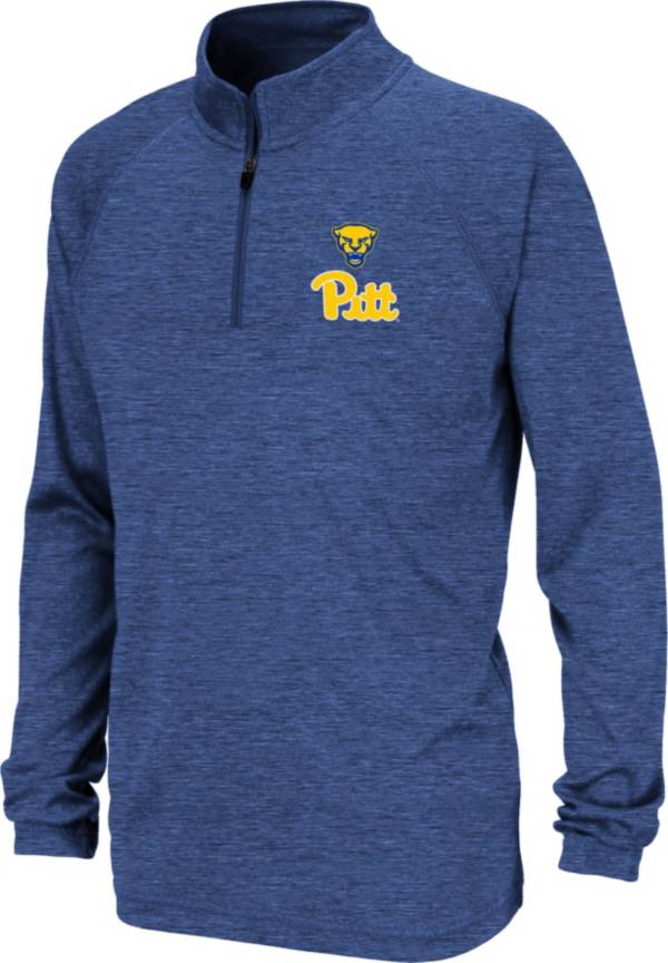 Colosseum Youth Pitt Panthers Blue Quarter-Zip Pullover Shirt