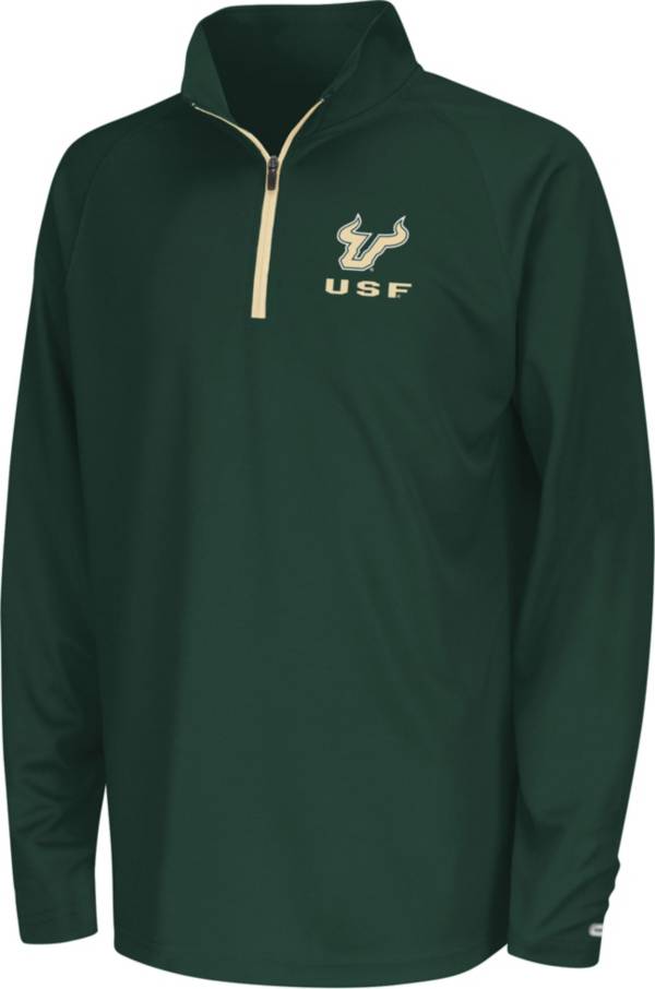 Colosseum Youth South Florida Bulls Green Quarter-Zip Pullover Shirt product image
