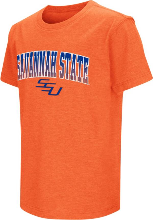 Colosseum Youth Savannah State Tigers Orange Dual Blend T-Shirt