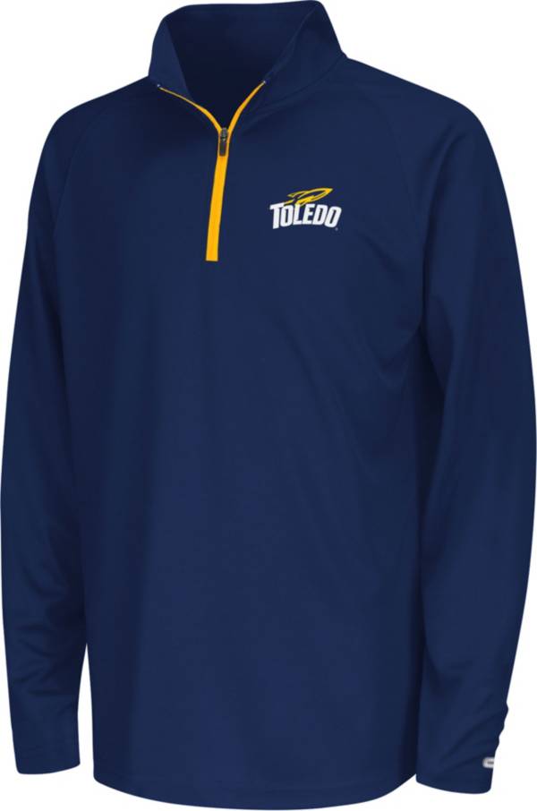 Colosseum Youth Toledo Rockets Midnight Blue Quarter-Zip Pullover Shirt