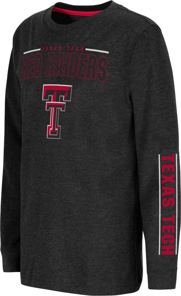 Colosseum Youth Texas Tech Red Raiders Black West Long Sleeve T-Shirt