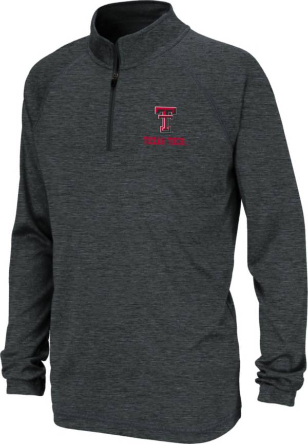 Colosseum Youth Texas Tech Red Raiders Black Quarter-Zip Pullover Shirt