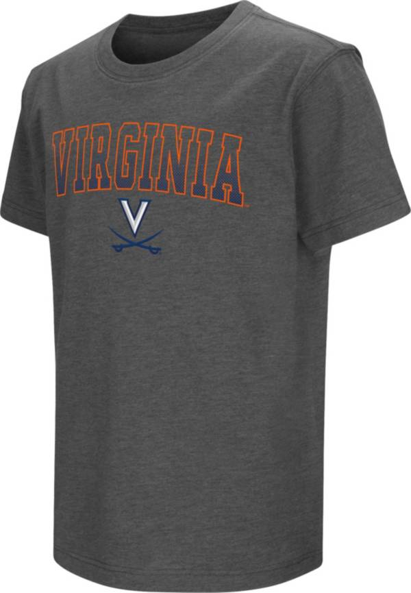 Colosseum Youth Virginia Cavaliers Grey Dual Blend T-Shirt