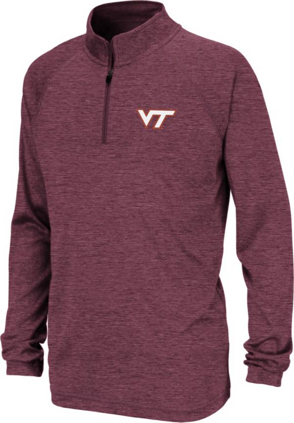 Colosseum Youth Virginia Tech Hokies Maroon Quarter-Zip Pullover Shirt