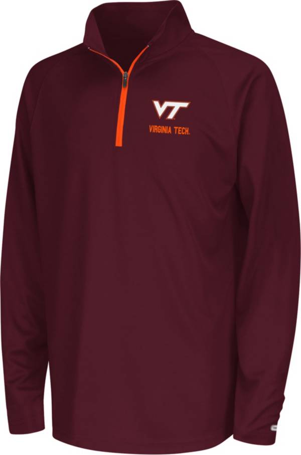 Colosseum Youth Virginia Tech Hokies Maroon Quarter-Zip Pullover Shirt