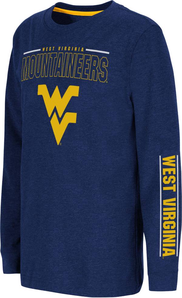 Colosseum Youth West Virginia Mountaineers Blue West Long Sleeve T-Shirt