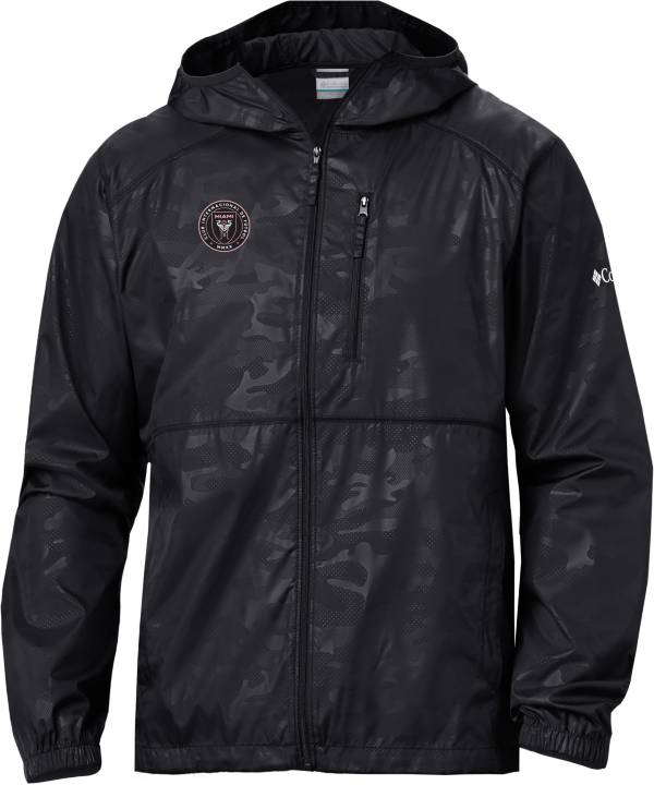 Columbia Inter Miami CF Black Flash Forward Camo Windbreaker