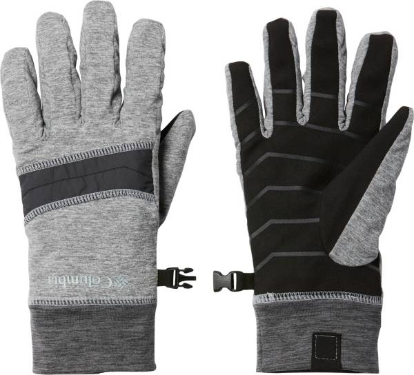 Mens Columbia Trail Summit Lightweight Omni Heat Touch Running Gloves Liners 