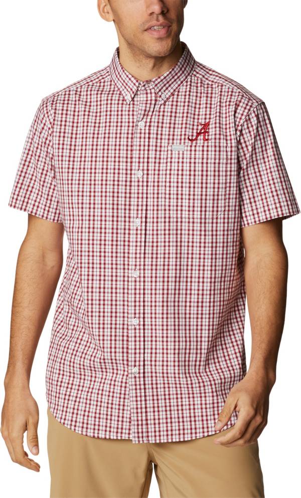 Columbia Men's Alabama Crimson Tide Crimson Rapid Rivers Button Down Shirt