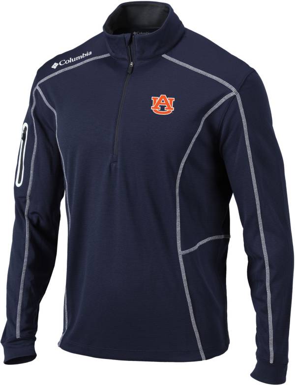 Columbia Men's Auburn Tigers Blue Shotgun Quarter-Zip