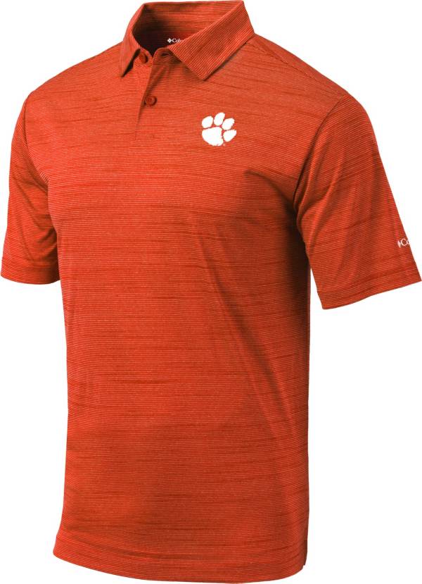 Columbia Men's Clemson Tigers Orange Omni-Wick Set Performance Polo