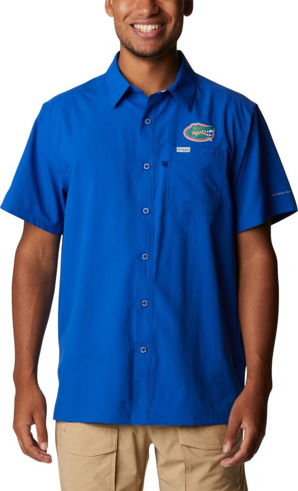 Columbia Men's Florida Gators Blue Slack Tide Button-Down Shirt