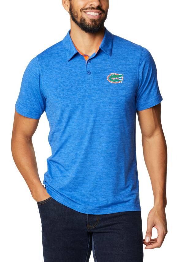 Columbia Men's Florida Gators Blue Tech Trail Polo