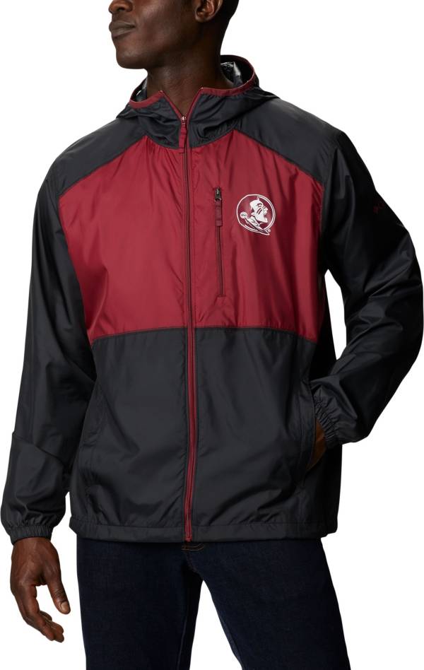 Columbia Men's Florida State Seminoles Black Flash Forward Full-Zip Jacket