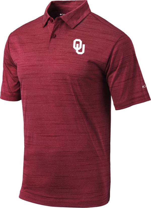 Columbia Men's Oklahoma Sooners Crimson Omni-Wick Set Performance Polo