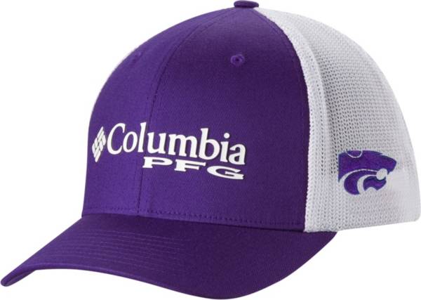 Columbia Men's Kansas State Wildcats Purple PFG Mesh Adjustable Hat