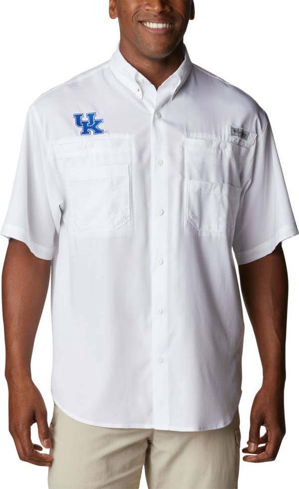 Columbia Men's Kentucky Wildcats White Tamiami Long Sleeve Shirt