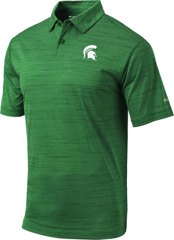 Columbia Men's Michigan State Spartans Green Omni-Wick Set Performance Polo