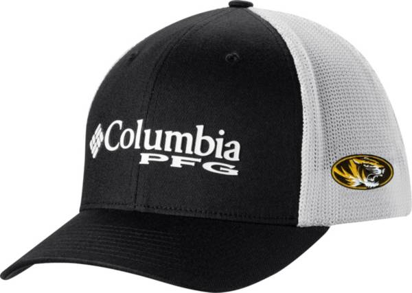 Columbia Men's Missouri Tigers Black PFG Mesh Adjustable Hat