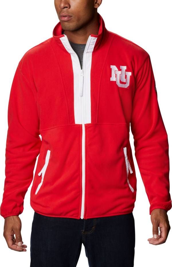Columbia Men's Nebraska Cornhuskers Scarlet Back Bowl Full-Zip Fleece Jacket