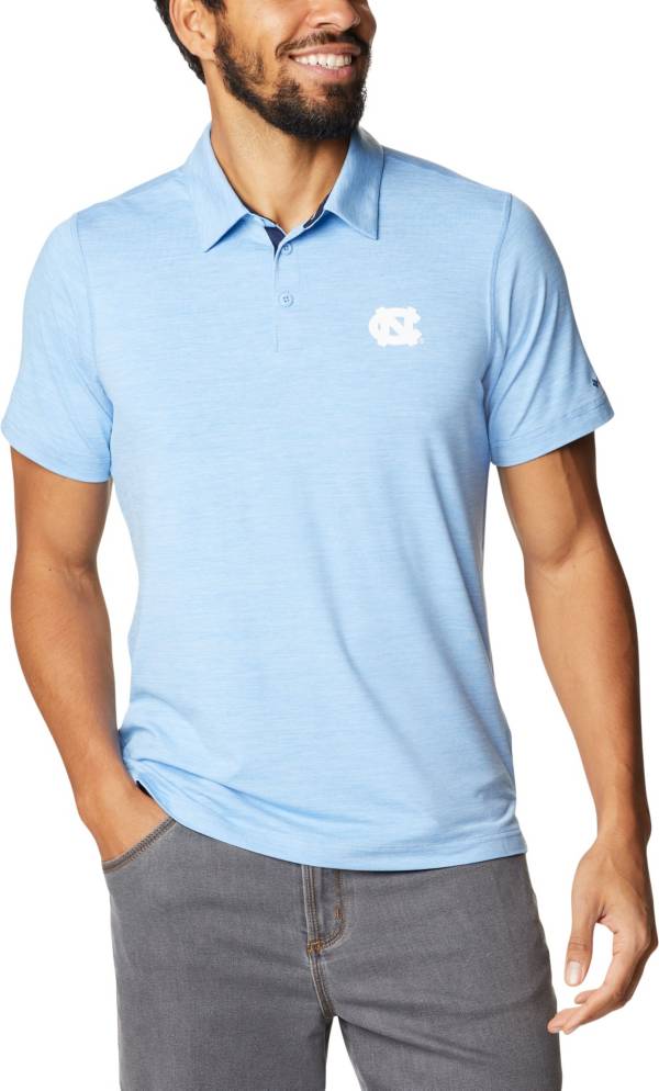 Columbia Men's North Carolina Tar Heels Carolina Blue Tech Trail Polo