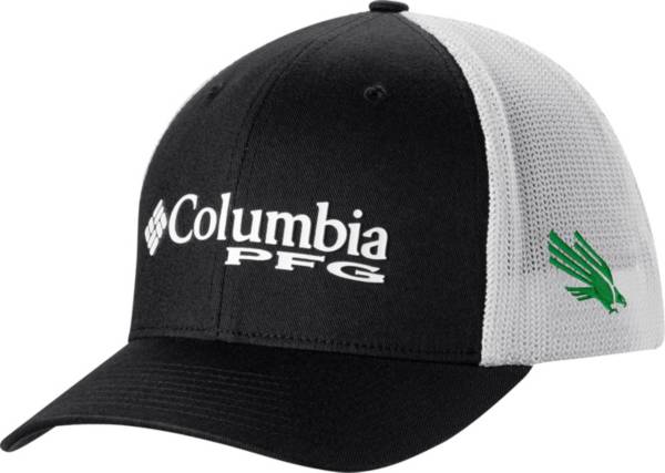 Columbia Men's North Texas Mean Green Black PFG Mesh Adjustable Hat product image