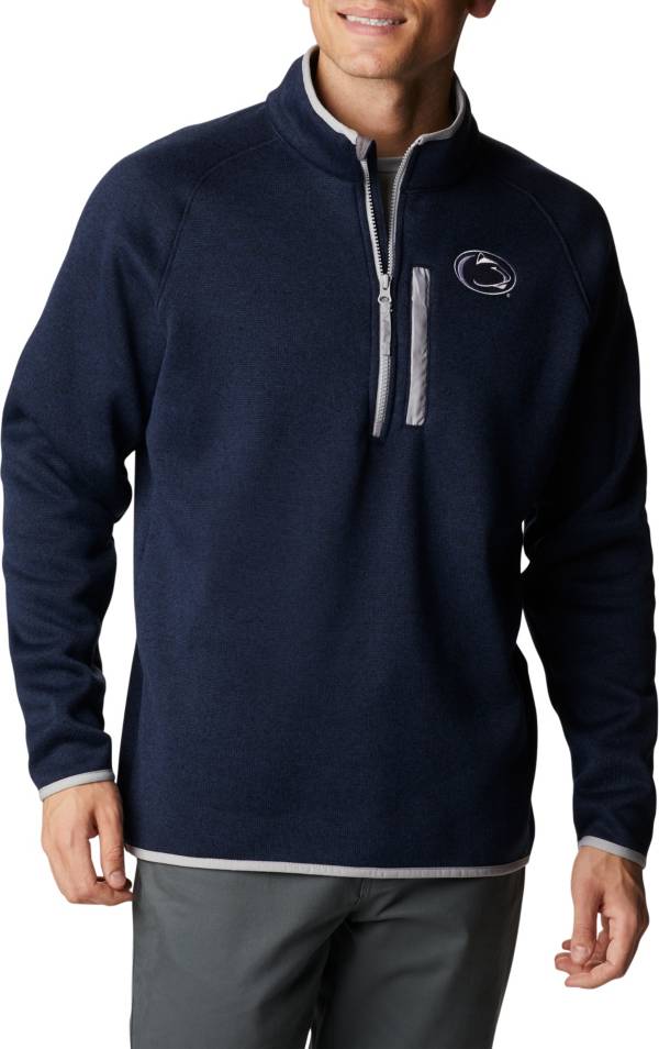 Columbia Men's Penn State Nittany Lions Navy CLG Canyon Point&trade; Sweater Fleece 1/2 Zip