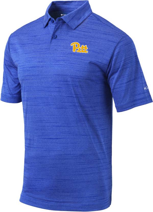 Columbia Men's Pitt Panthers Blue Omni-Wick Set Performance Polo