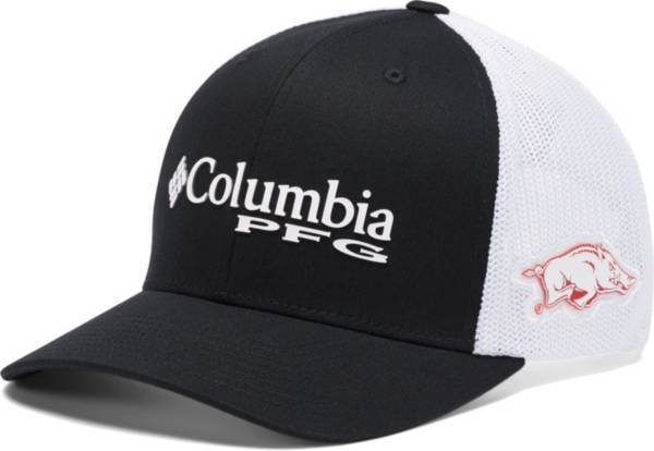 Columbia Men's Arkansas Razorbacks PFG Mesh Adjustable Trucker Hat product image