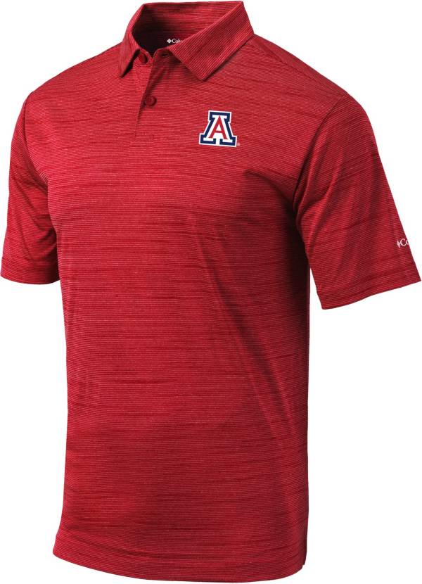 Columbia Men's Arizona Wildcats Cardinal Omni-Wick Set Performance Polo