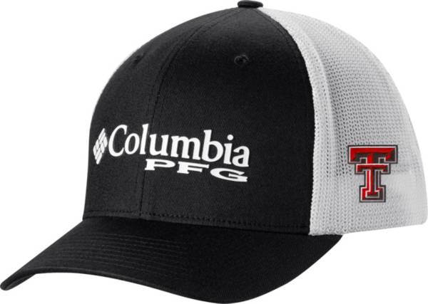 Columbia Men's Texas Tech Red Raiders Black PFG Mesh Adjustable Hat