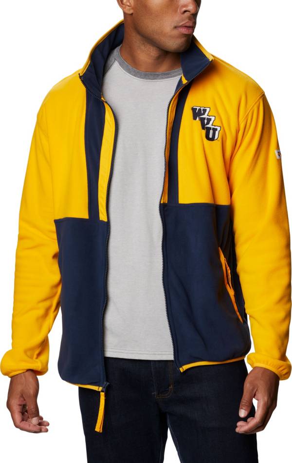 Columbia Men's West Virginia Mountaineers Gold Back Bowl Full-Zip Fleece Jacket