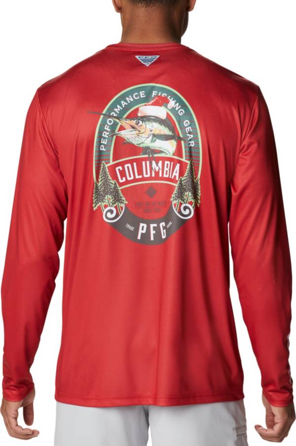 Columbia Men's PFG Terminal Tackle Vintage Sign Long Sleeve Shirt