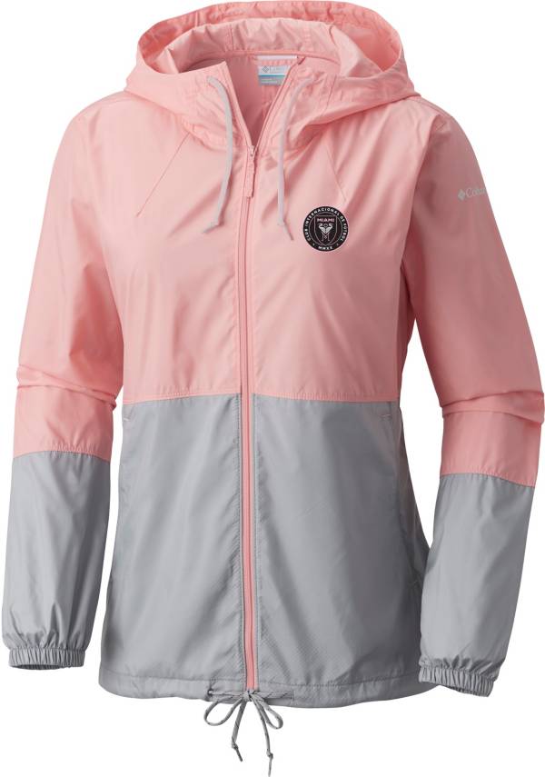 Columbia Women's Inter Miami CF Pink Flash Forward Camo Windbreaker