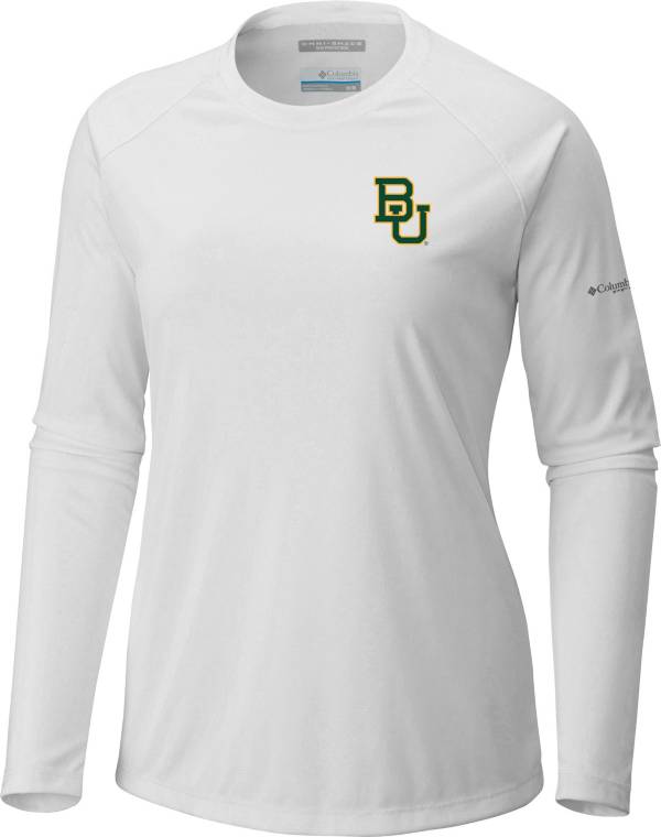 Columbia Women's Baylor Bears White Tidal Long Sleeve T-Shirt