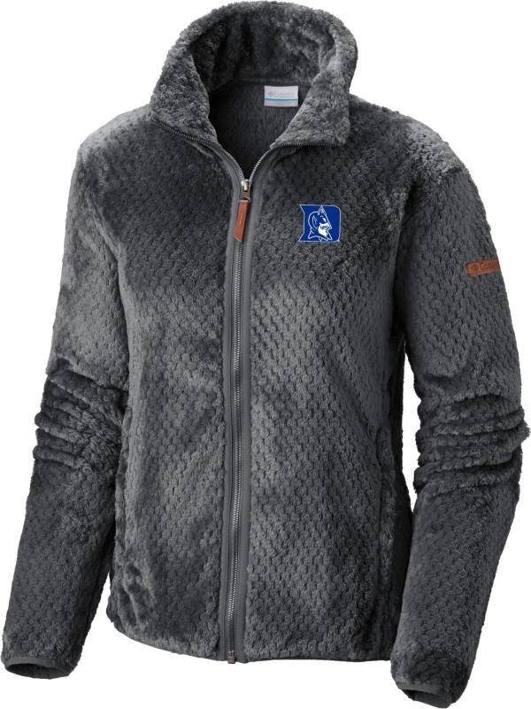 Columbia Women's Duke Blue Devils Grey Fire Side Sherpa Full-Zip Jacket product image