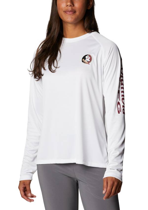 Columbia Women's Florida State Seminoles White Tidal Long Sleeve T-Shirt
