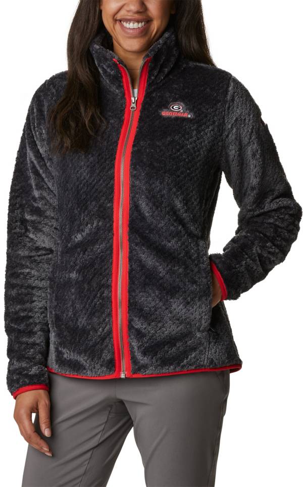 Columbia Women's Georgia Bulldogs Black Fire Side Sherpa Full-Zip Jacket