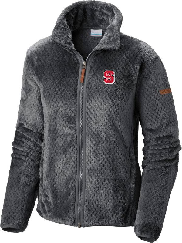 Columbia Women's NC State Wolfpack Grey Fire Side Sherpa Full-Zip Jacket