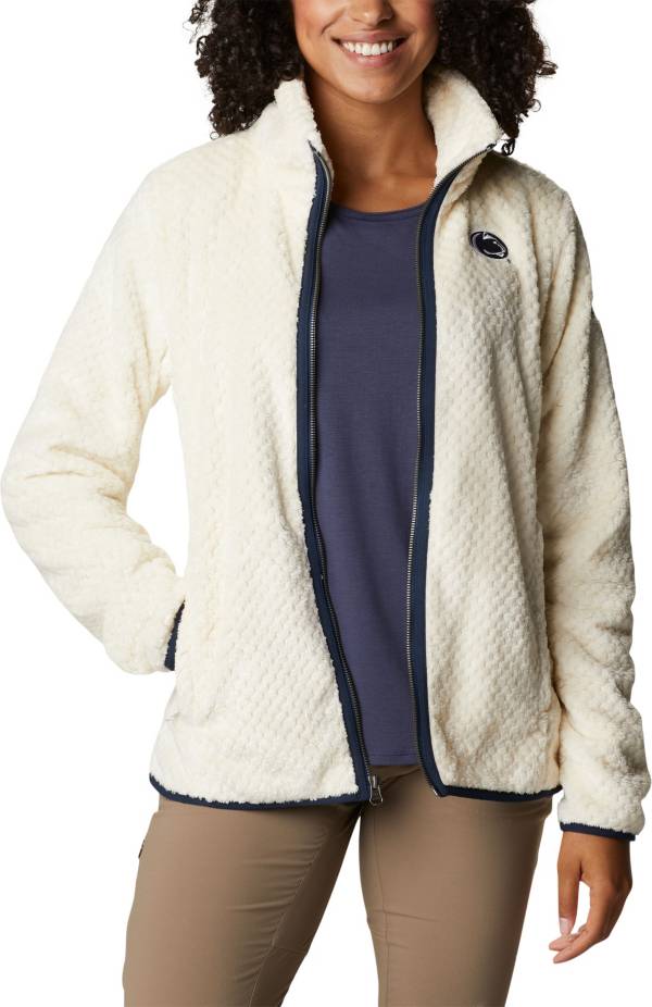 Columbia Women's Penn State Nittany Lions White Fire Side Sherpa Full-Zip Jacket product image