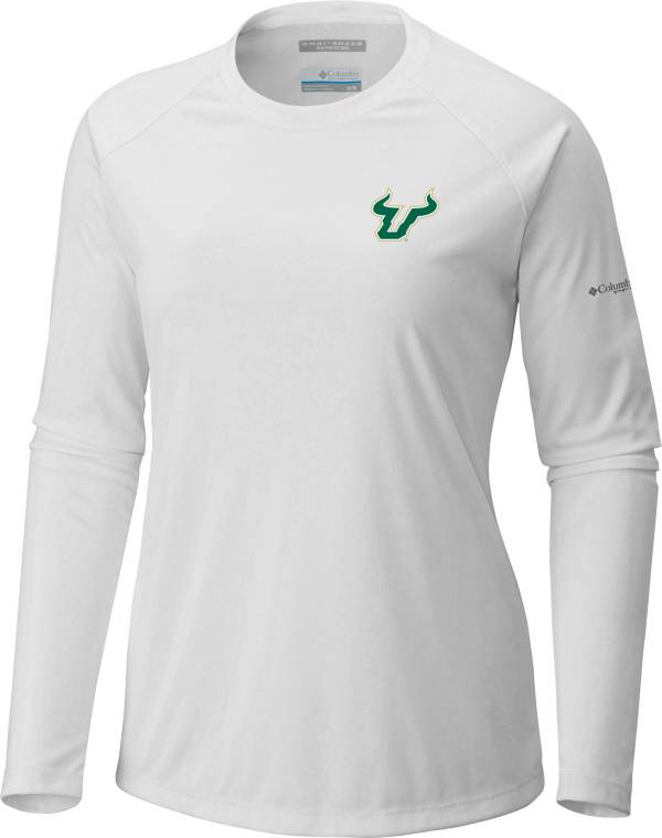 Columbia Women's South Florida Bulls White Tidal Long Sleeve T-Shirt