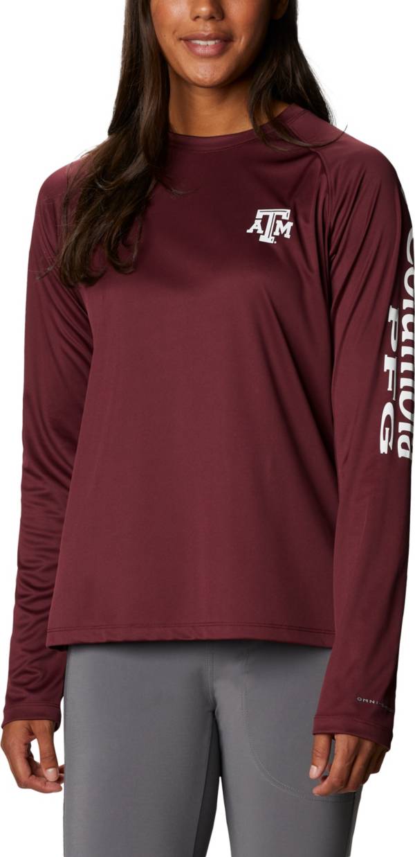 Columbia Women's Texas A&M Aggies Red Tidal Long Sleeve T-Shirt